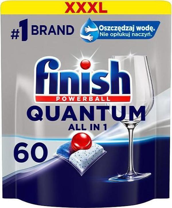 Finish Quantum All-in-1 Κάψουλες Πλυντηρίου Πιάτων, 60 Τεμάχια, Fresh