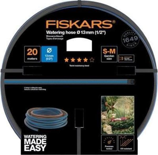 Fiskars Λάστιχο Κήπου 1/2" 20m - Ανθεκτικό Λάστιχο Ποτίσματος FS1027104