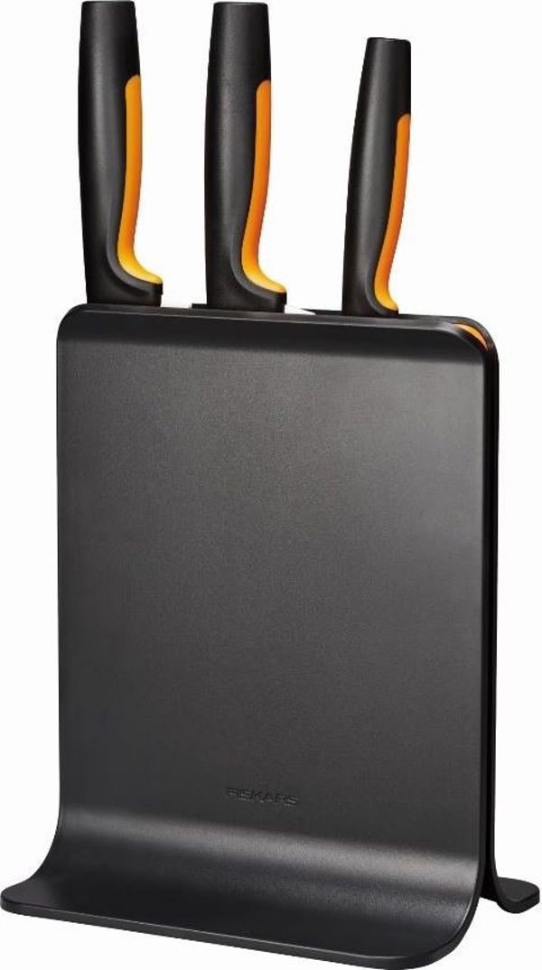 Fiskars Σετ 3 Μαχαιριών Functional Form 1057555 με Μπλοκ Αποθήκευσης