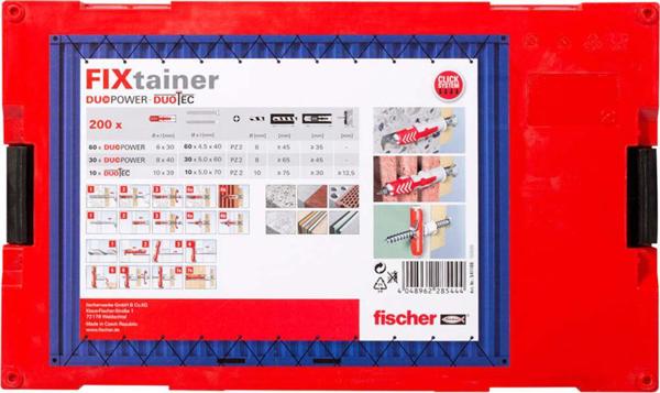 Σετ ούπα Fischer FIXtainer DUOPOWER/DUOTEC 200 τεμ.
