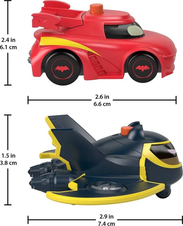 FISHER PRICE DC BATWHEELS ΟΧΗΜΑΤΑ ΜΕ ΦΩΤΑ ΑΥΤΟΚΙΝΗΤΑ HML24