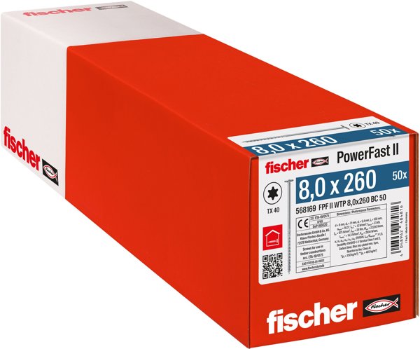 Fischer Fischer PowerFast II 8,0x260 TK TX TG blvz 50