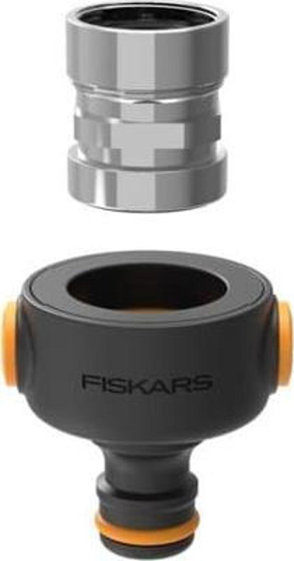 Fiskars Σύνδεσμος Εσωτερικής Βρύσης FS1027062, M22x1 / M24x1, Για Σύνδεση Λάστιχου Ποτίσματος