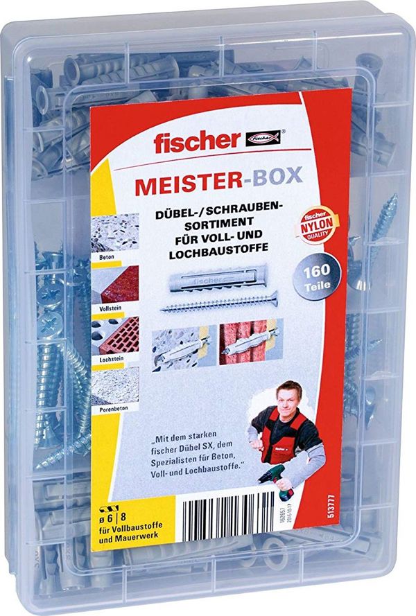 Fischer Fisc Meister-Box mit Dübel SX+Schr. 160