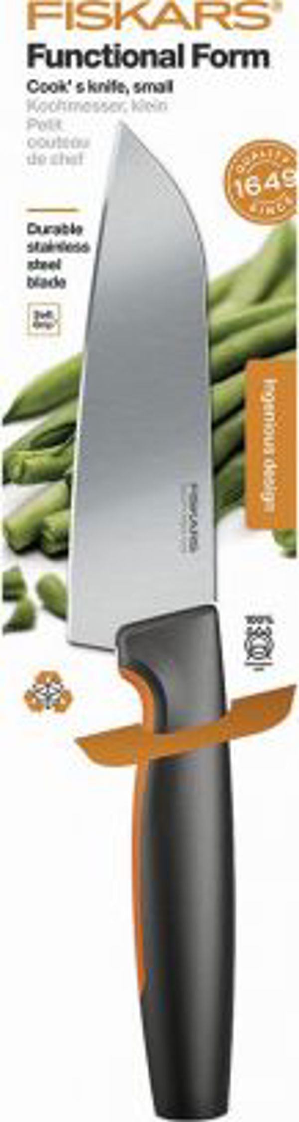 Fiskars Μαχαίρι Σεφ Functional Form 12cm - Μαύρο