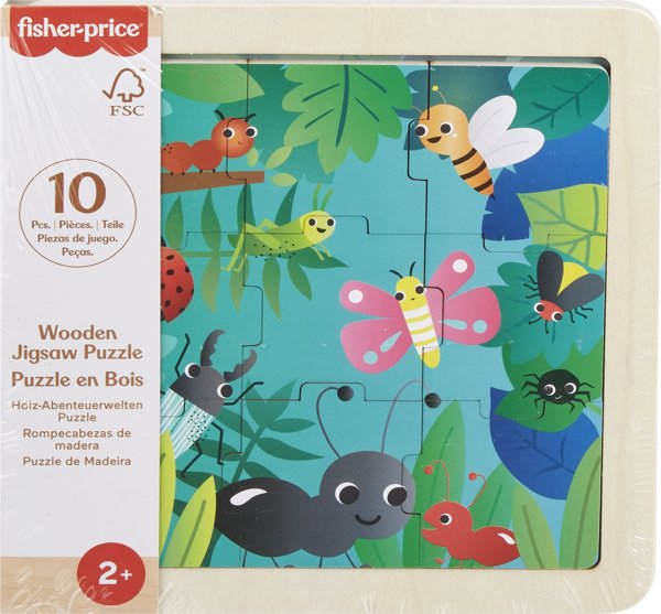 Fisher Price Ξύλινο παζλ, έντομα Fisher Price