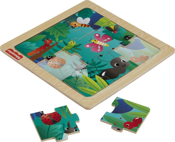Fisher Price Ξύλινο παζλ, έντομα Fisher Price