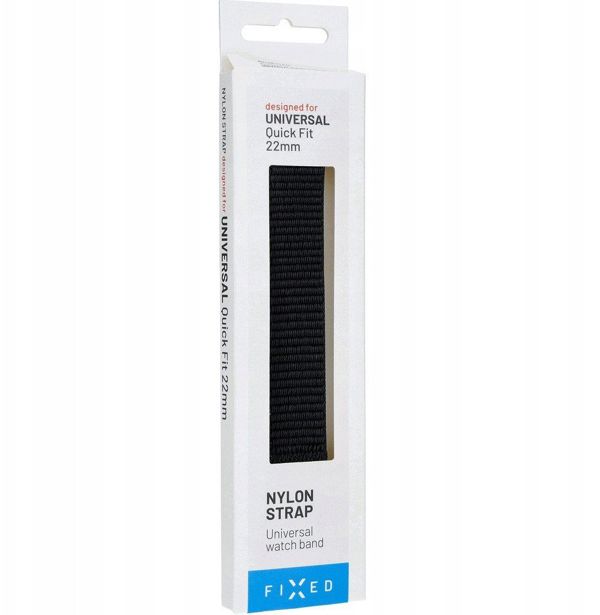 Fixed Fixed | Sporty Strap for Garmin QuickFit 22mm | 160-210 mm | Juodas | Nylon [outlet]