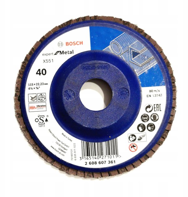 FLAP D. PROFI F/METAL 115X40  PROSTA