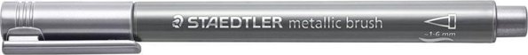 Flamaster pedzelkowy srebrny (10szt) STAEDTLER
