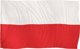 FLAGA POLSKI 70*112 CM, BEZ TRZONKA