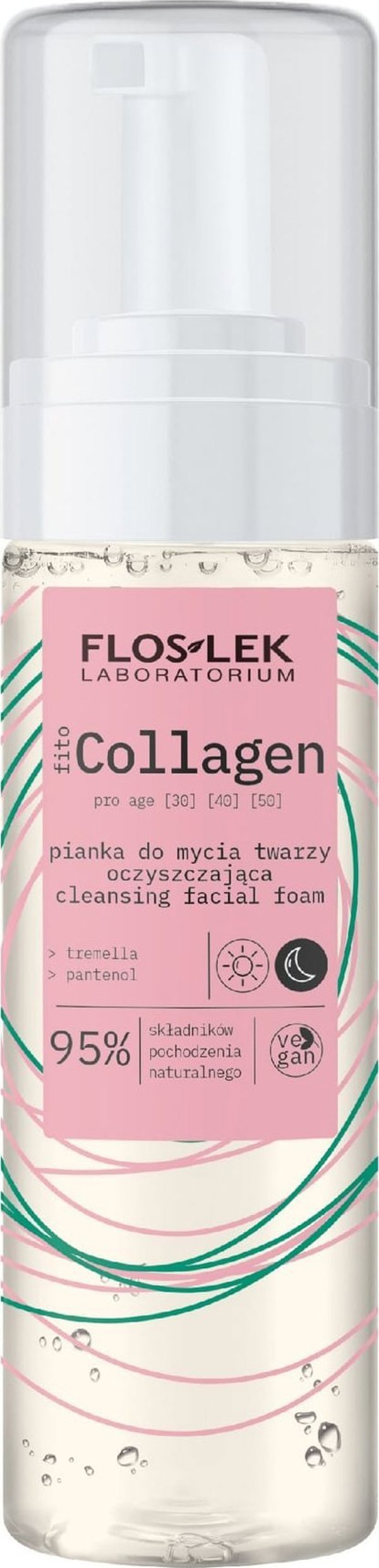Floslek fitoCollagen Καθαριστικός αφρός καθαρισμού προσώπου 160ml