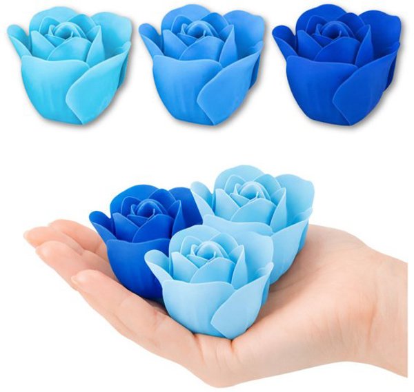 Flower Box Αιώνια Αρωματικά Τριαντάφυλλα Σε Κουτί Μπλε 18 τεμάχια