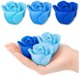 Flower Box Αιώνια Αρωματικά Τριαντάφυλλα Σε Κουτί Μπλε 18 τεμάχια