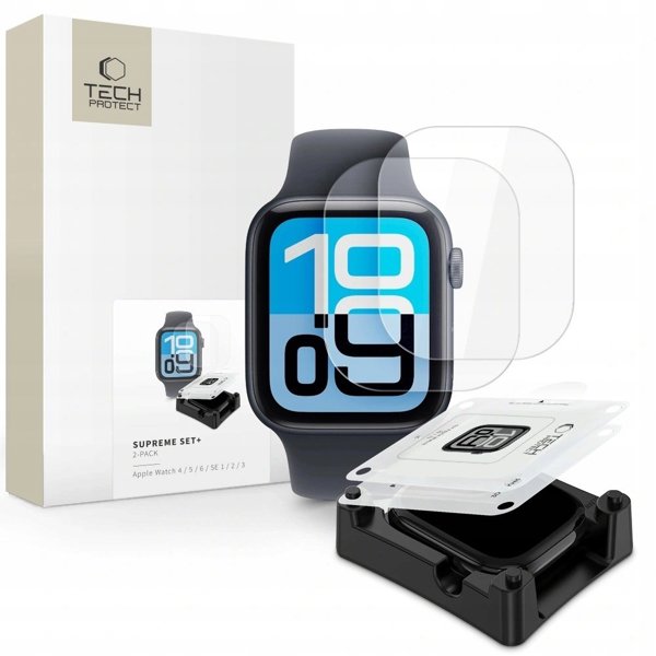 Folia Hydrozelowa Tech-Protect Supreme Set+ 2-Pack Apple Watch 40 mm Clear
