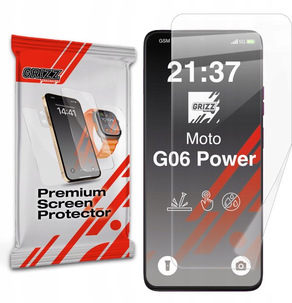 Folia ceramiczna GrizzGlass CeramicFilm do Motorola Moto G06 Power