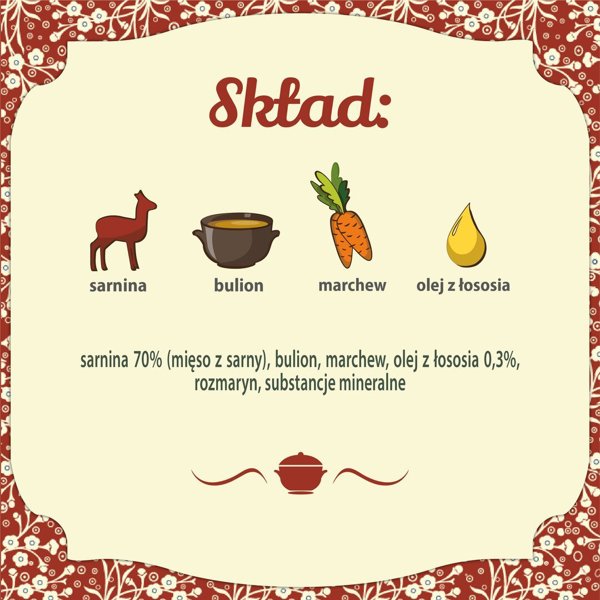 Folk Karma mokra dla psa FOLK Mazurska pyszna sarnina 400 g