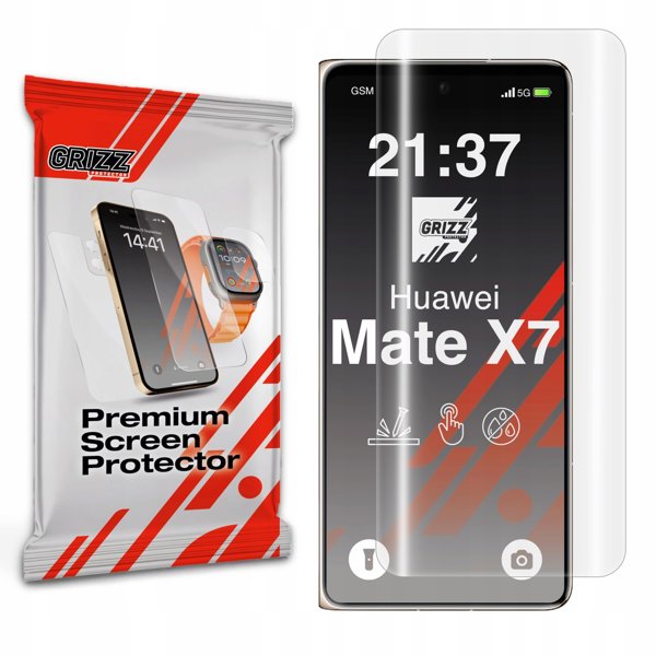 Υδρογέλη προστασίας οθόνης GrizzGlass Hydrofilm για Huawei Mate X7