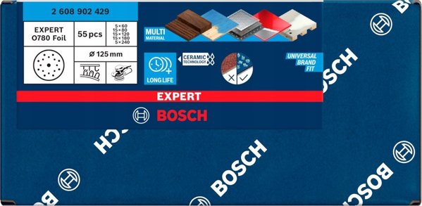 EXPERT λειαντικό φύλλο Ø780, 125, σετ 55 τεμαχίων