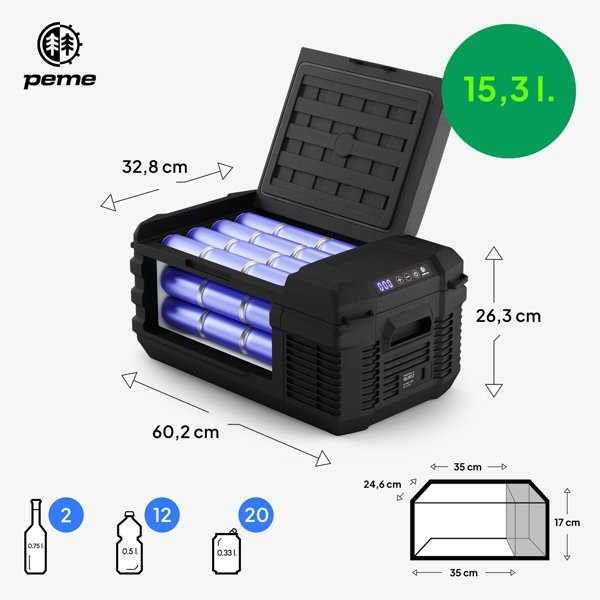 Φορητό ψυγείο Peme Quest 15 Dark Sky