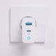 Forever TC-06-45AC GaN PD QC charger 1x USB-C 1x USB 45W white 5900495088673