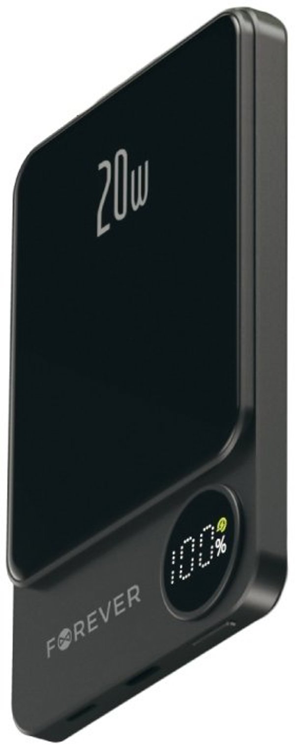 Forever wireless power bank MATB-200 20W PD 5000 mAh magnetic black 5907457744226