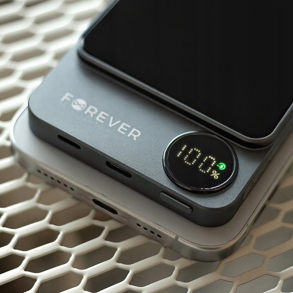 Forever wireless power bank MATB-200 20W PD 5000 mAh magnetic black 5907457744226