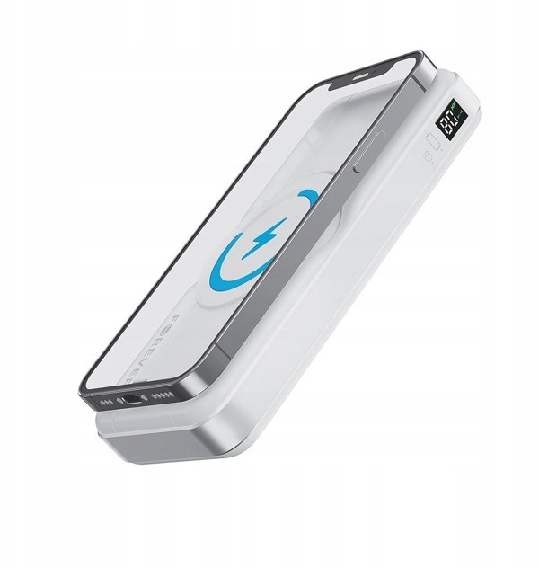 Forever wireless power bank MATB-300 10000 mAh 3in1 white 5907457779808
