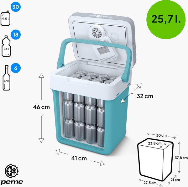 Φορητό ψυγείο Peme Essential 32 Cool Mint