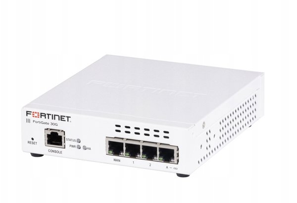 Fortinet FortiGate-30G Next-Generation Firewall, 4xGE RJ45 Ports, 3xInternal & 1xWAN Ports, Security Appliance