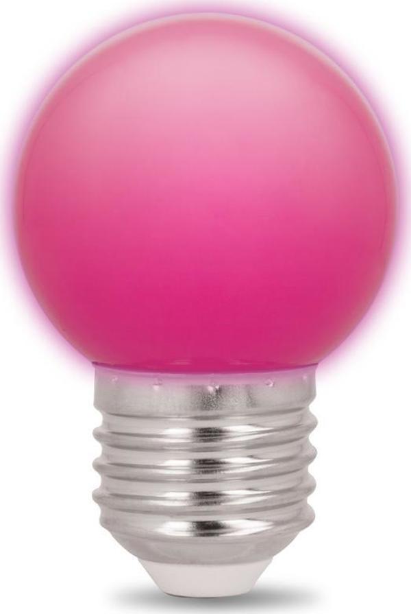 Forever Light Żarówka LED E27 G45 2W 230V róż 5 sztuk Forever Light
