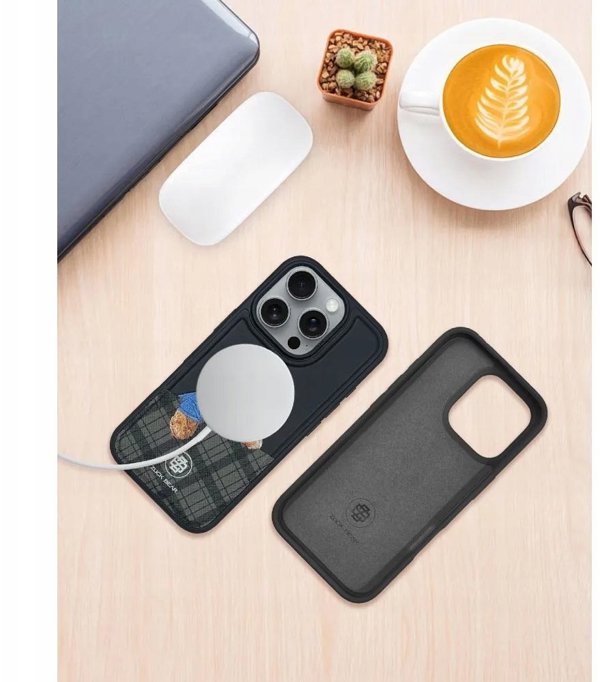 ForCell Θήκη ZUCK BEAR DARREN συμβατή με MagSafe 16 Pro μαύρη