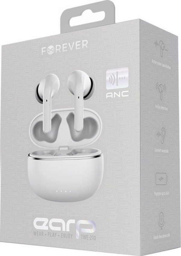 Ασύρματα ακουστικά Bluetooth ANC TWE-210 Earp λευκά 5900495973979
