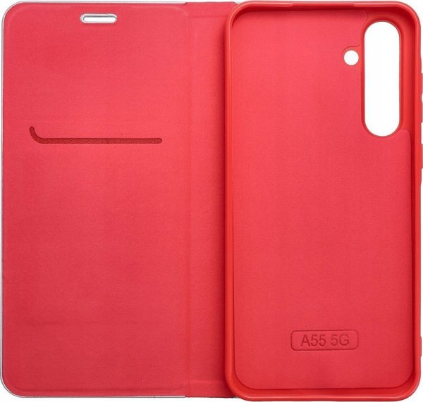 Θήκη ForCell Kabura LUNA Book Carbon για SAMSUNG S20 FE / S20 FE 5G κόκκινο