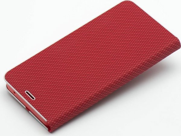 Θήκη ForCell Kabura LUNA Book Carbon για SAMSUNG S20 FE / S20 FE 5G κόκκινο