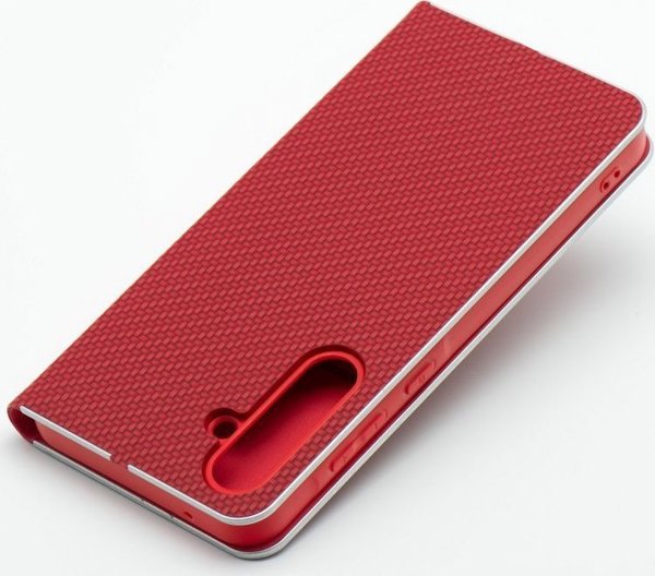 Θήκη ForCell Kabura LUNA Book Carbon για SAMSUNG S20 FE / S20 FE 5G κόκκινο