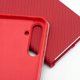Θήκη ForCell Kabura LUNA Book Carbon για SAMSUNG S20 FE / S20 FE 5G κόκκινο