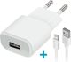 Φορτιστής Forever TC-01 1x USB 1A λευκός + καλώδιο Lightning 5900495623317