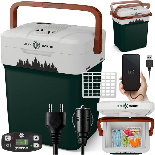 Peme Essential 32 Φορητό Ψυγείο Αυτοκινήτου, 32L, Pine Forest