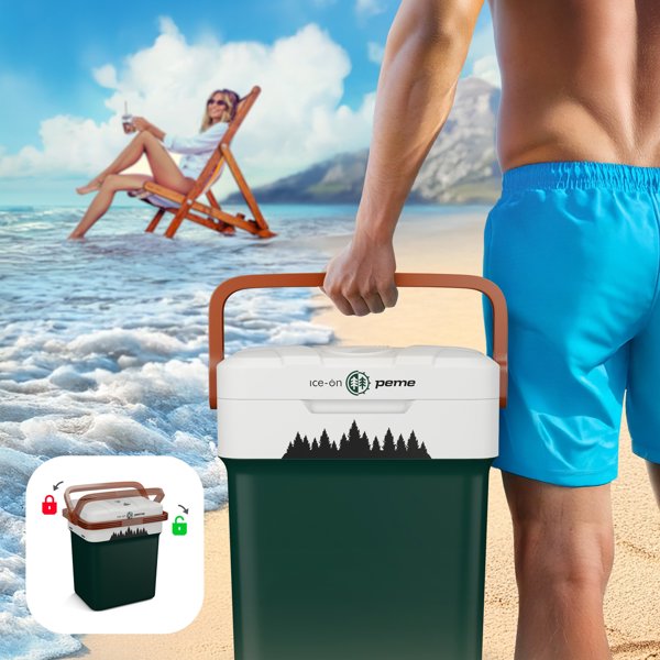 Peme Essential 32 Φορητό Ψυγείο Αυτοκινήτου, 32L, Pine Forest