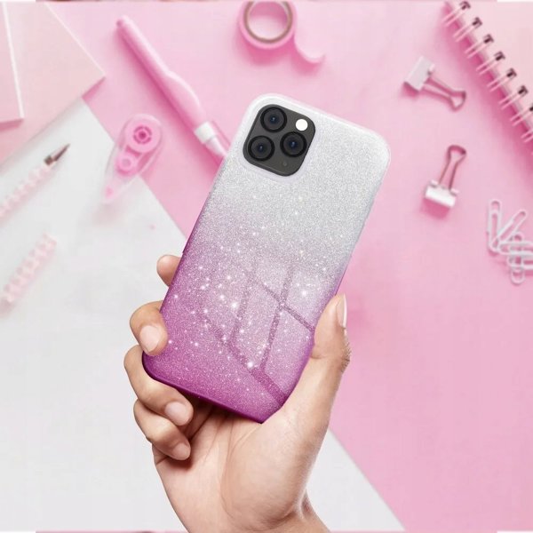 ForCell Θήκη SHINING για SAMSUNG A55 5G διαφανής ροζ