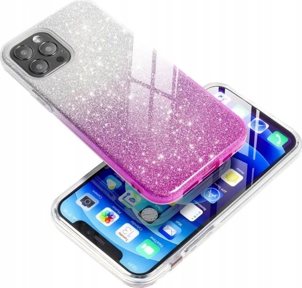 ForCell Θήκη SHINING για SAMSUNG A55 5G διαφανής ροζ