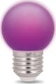 Forever Light Żarówka LED E27 G45 2W 230V fiolet 5 sztuk Forever Light