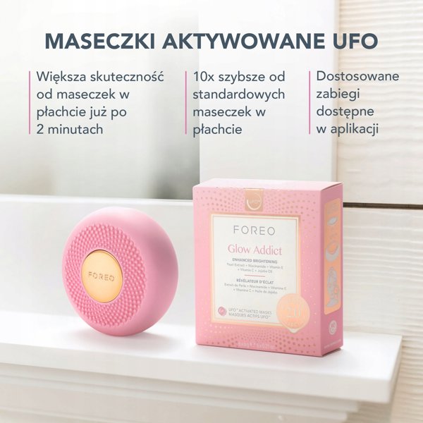 Foreo UFO 3 Mini Συσκευή Περιποίησης Προσώπου, Ροζ (UFO3MINI.PINK)