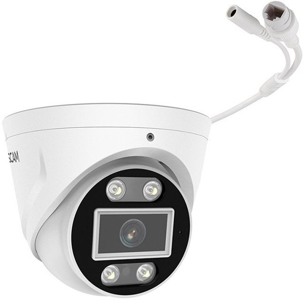 FOSCAM FNA108E-T4-2T Σετ καμερών παρακολούθησης 4 κάμερες με καταγραφικό Λευκό