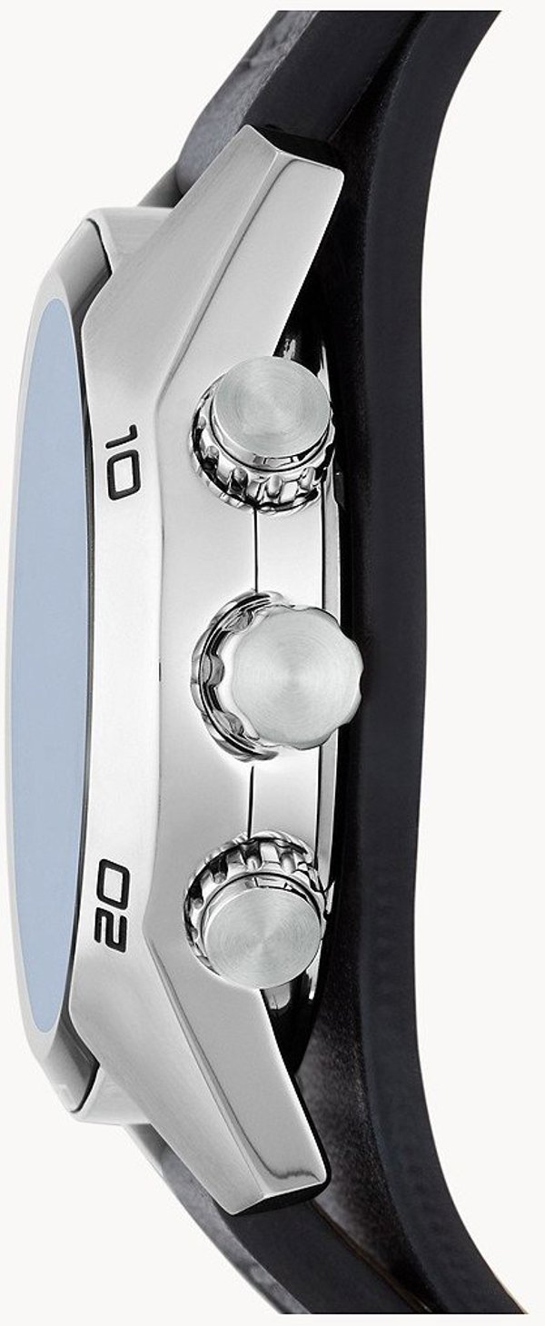 Fossil Coachman CH2564 Ανδρικό Ρολόι Χρονογράφος με Δερμάτινο Λουράκι