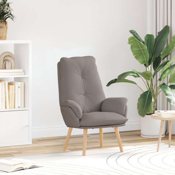 Πολυθρόνα Relax vidaXL από Ύφασμα, Καραμελέ Χρώμα