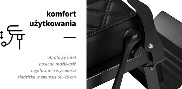 Activeshop Carlos Καρέκλα Κουρείου Μαύρη 14432713