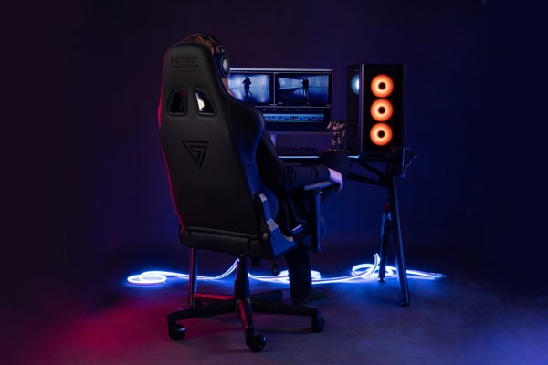 SENSE7 Spellcaster Gaming Πολυθρόνα, Υφασμάτινη, Μαύρη