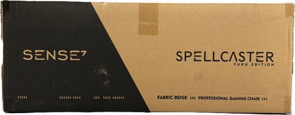Πολυθρόνα Gaming SENSE7 Spellcaster FUKU Υφασμάτινη Μαύρο-Μπεζ